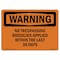 Signmission Safety Sign, OSHA WARNING, 7" Height, 10" Width, No Trespassing Biosolids Applied Within, Landscape OS-WS-D-710-L-12277 - alternate 1